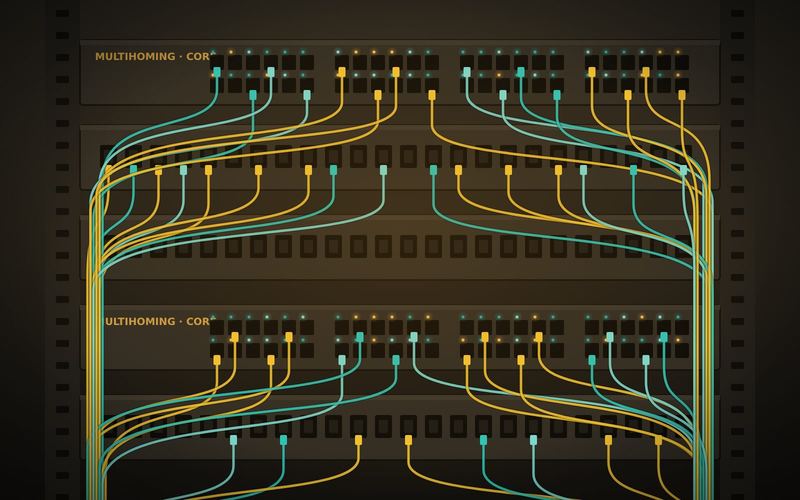Panel fiber dan switch jaringan GFN